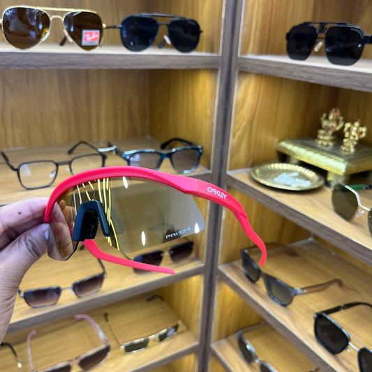 Hydra Red Gold With Cover, Best Sports Sunglass for Unisex (Men & Women)