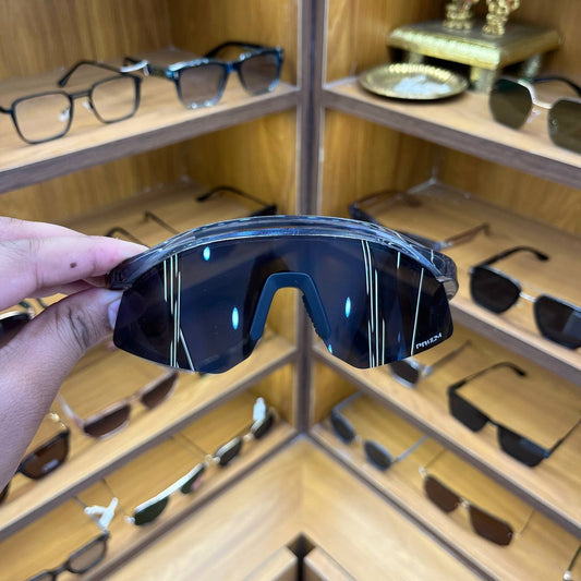 Hydra Full Trans Black With Cover, Best Sports Sunglass for Unisex (Men & Women)