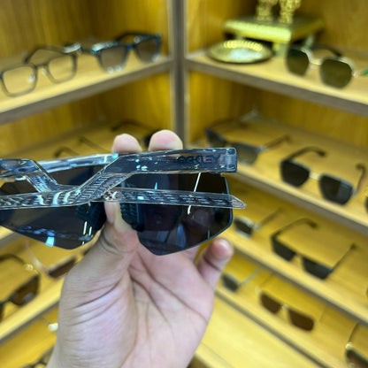 Hydra Full Trans Black With Cover, Best Sports Sunglass for Unisex (Men & Women)