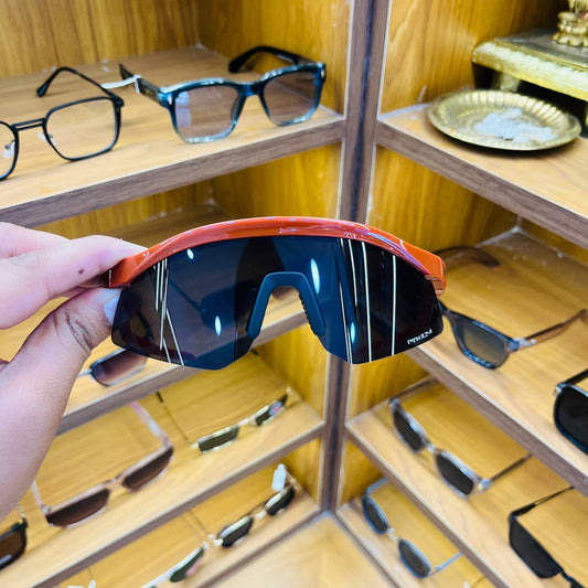Hydra Reddish Orange Black With Cover, Best Sports Sunglass for Unisex (Men & Women)