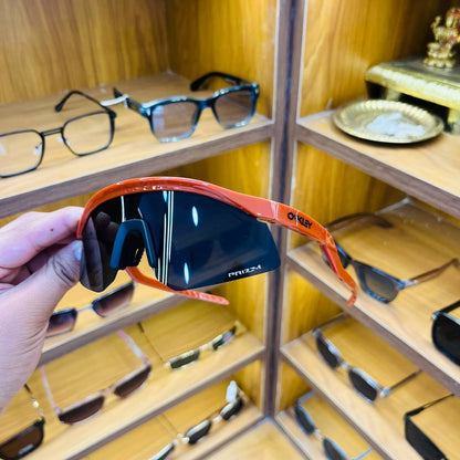 Hydra Reddish Orange Black With Cover, Best Sports Sunglass for Unisex (Men & Women)