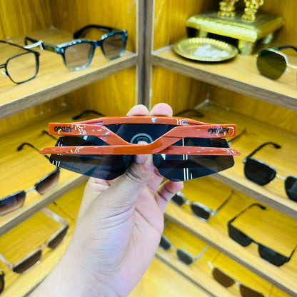 Hydra Reddish Orange Black With Cover, Best Sports Sunglass for Unisex (Men & Women)