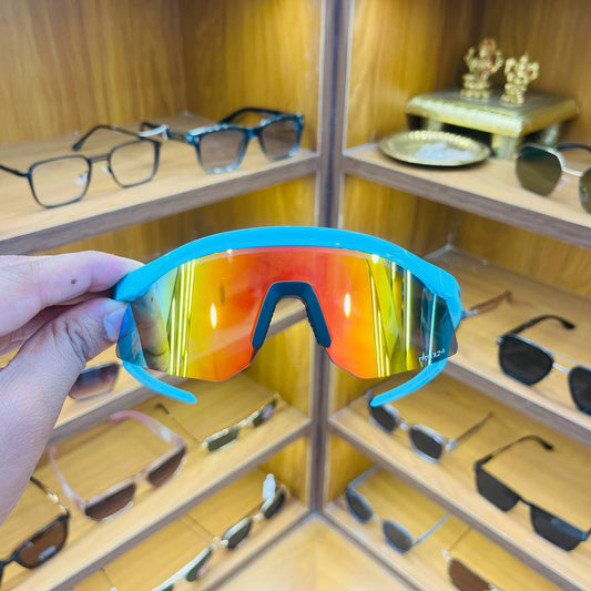 Hydra Super Cool Pacific Mercury With Cover, Best Sports Sunglass for Unisex (Men & Women)