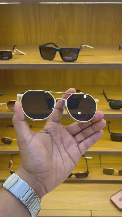 MJ  001 Preimum Golden Sunglasses