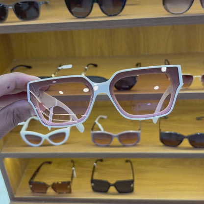 FENDI White-Pink Shade Premium Sunglasses