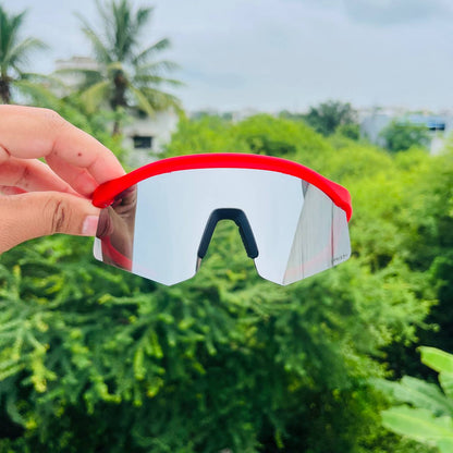 Hydra Red Silver Colour Sunglass