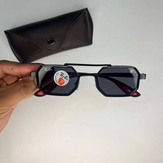 RB Ferrari Rectangular Polarized High Quality Premium Fashion Sunglass