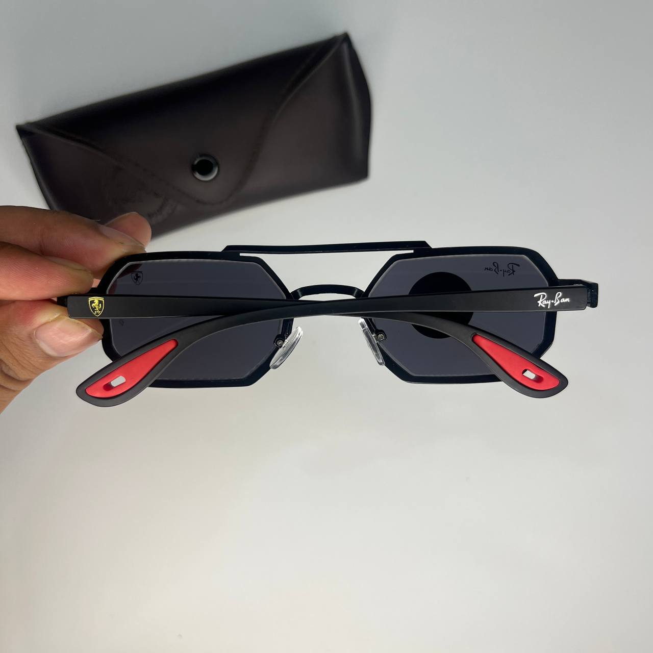 RB Ferrari Rectangular Polarized High Quality Premium Fashion Sunglass
