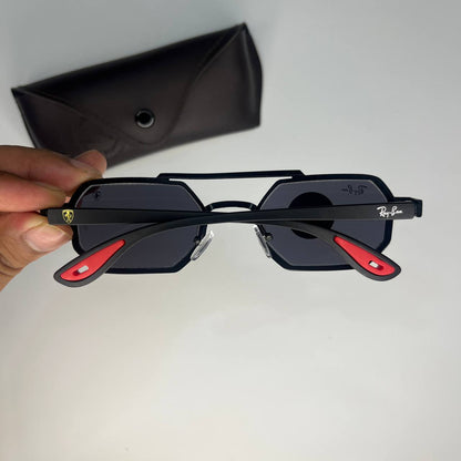 RB Ferrari Rectangular Polarized High Quality Premium Fashion Sunglass
